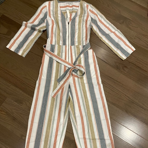 Madewell V-Neck Tie-Waist Jumpsuit - Picture 5 of 7